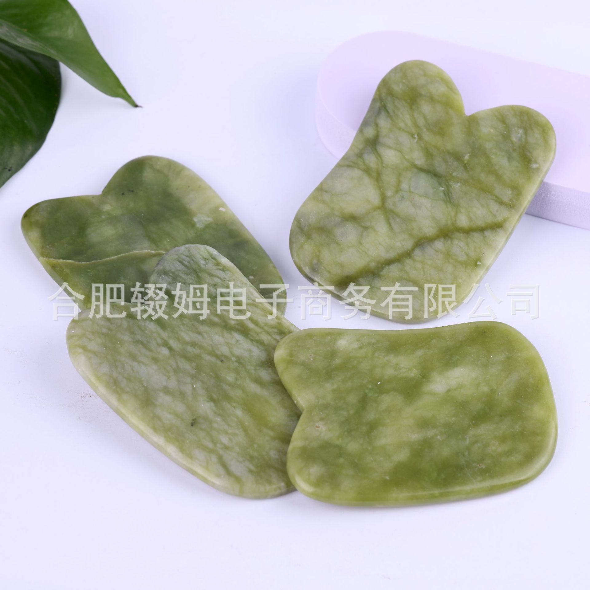 天然岫玉玉石板面部美容按摩器全身通用牛角刮板岫玉刮痧板经络详情18