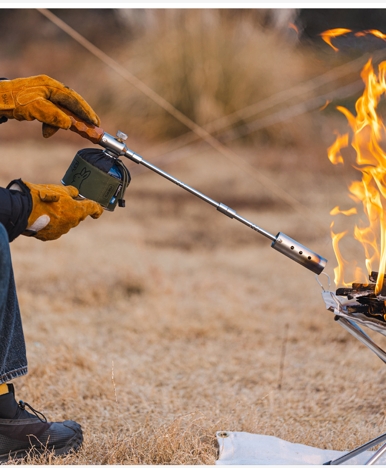 户外便携式可拆卸喷枪家用不锈钢烧猪毛烤火器露营烧烤点炭详情14