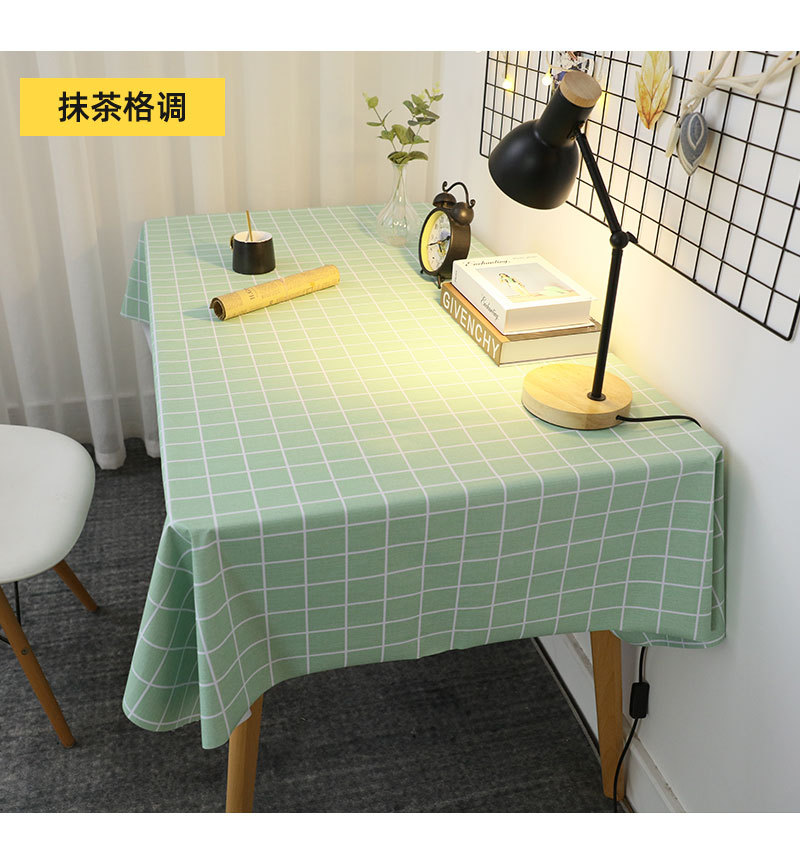 桌布防水防油免洗北欧ins网红学生书桌长方形餐桌台布茶几pvc桌垫详情11