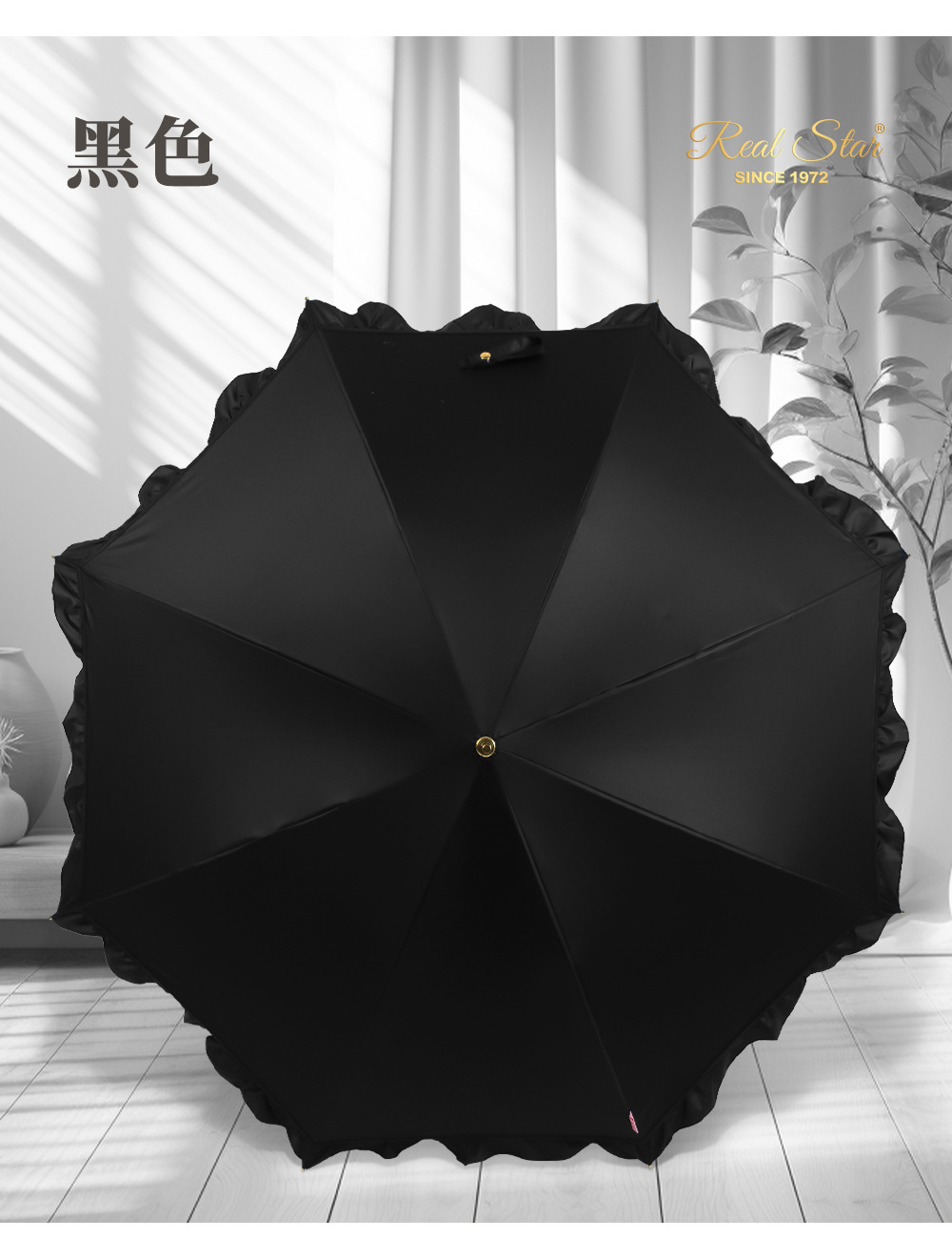 新款长柄防晒伞弯把雨伞太阳伞直杆伞19寸女士伞日式详情18