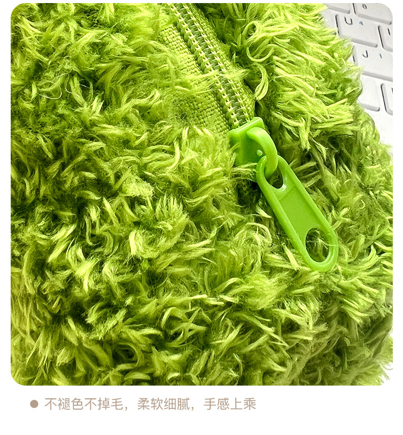 新款毛绒笔袋玩偶公仔卡通蔬菜水果西蓝花大蒜茄子香蕉笔袋跨境详情11
