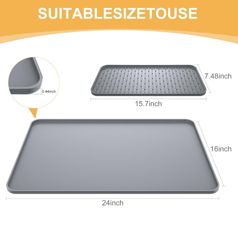 硅胶咖啡机垫咖啡吧垫易于清洁咖啡吧配件碗盘干燥垫防滑沥水垫详情2