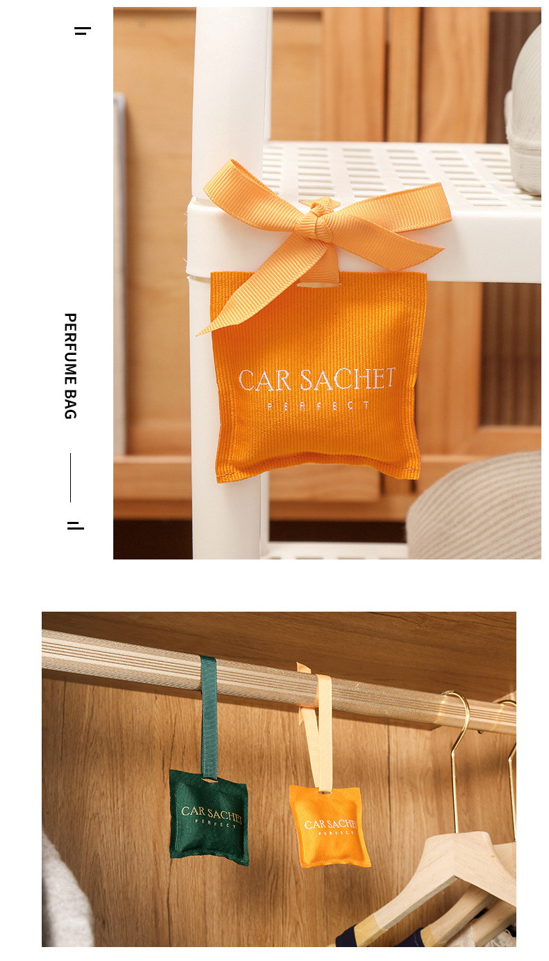 Orange sachets, empty bags, handcrafted to ward off evil spirits and bring good fortune, as a Dragon Boat Festival pendant pic 8