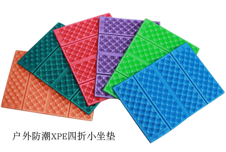 户外便携轻巧蜂窝XPE泡沫四折叠坐垫单人防潮迷你耐脏详情1