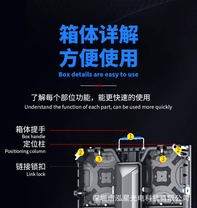 室内P3.91舞台LED租赁显示屏P2.604户外高清P2.976移动拼接电子屏详情12