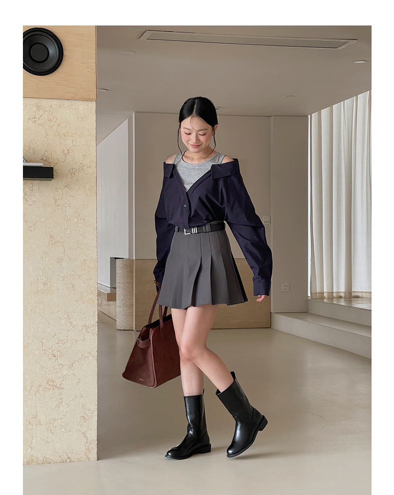 【主推 首尔私校百褶裙】高腰显瘦A字jk短裙女夏新款半身裙N127B详情40