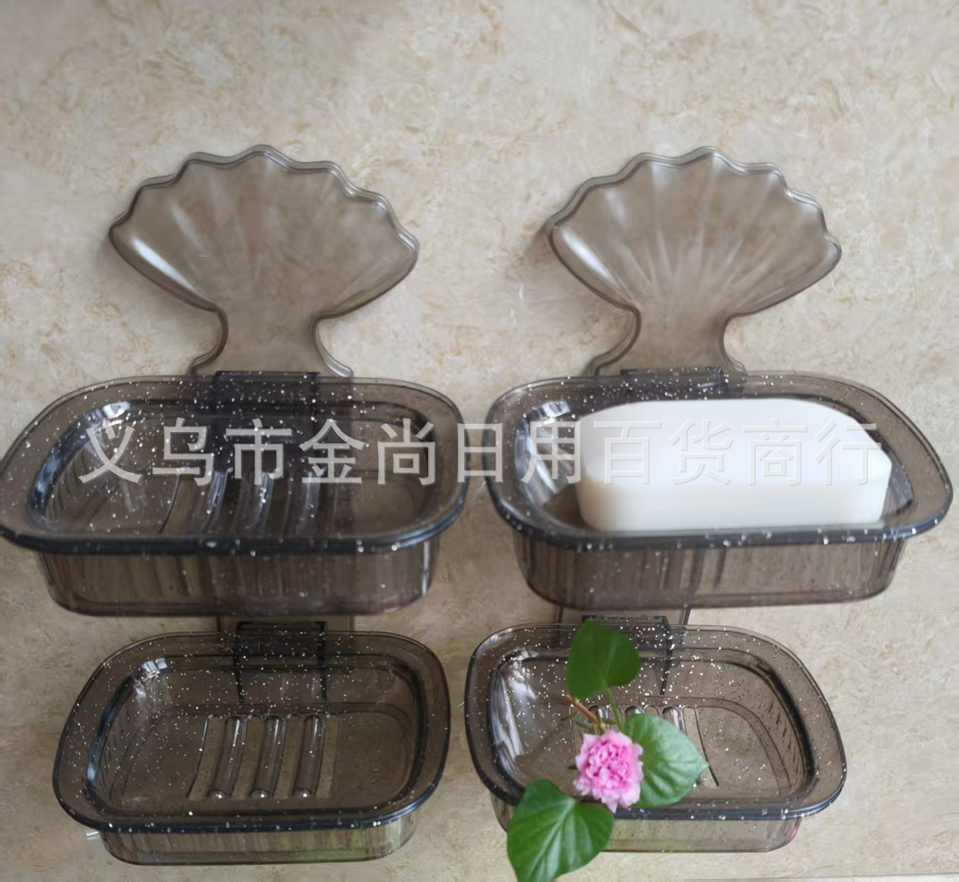 Elliptical draining soap box, wall-mounted soap box, creative bathroom soap stand, high appearance level, household soap box pic 3
