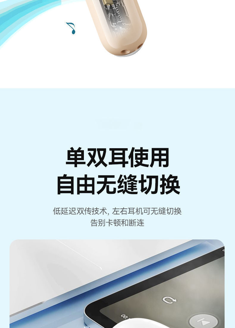 895B半入耳跨境新款高音质无感舒适佩戴超长续航数显运动私模通用详情13