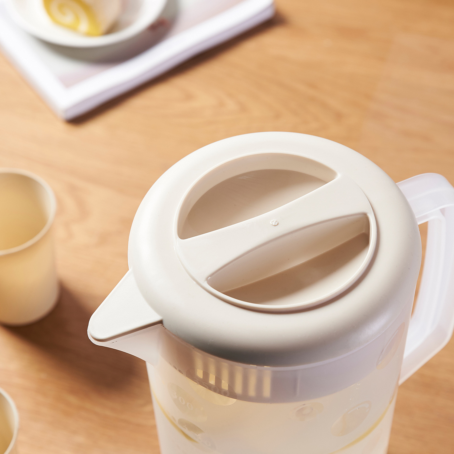 冷水壶家用耐高温水杯大容量泡茶高颜值塑料壶创意一壶四杯茶具详情4