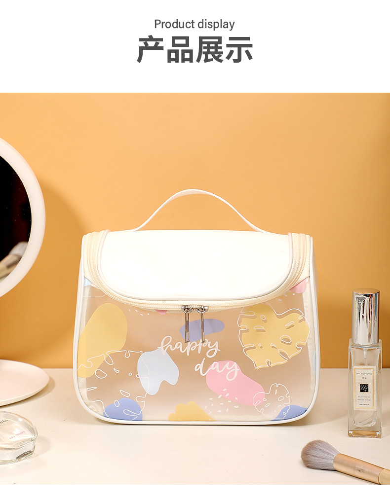 Factory direct sales cross-border exclusive new toiletry bag, cosmetics storage handbag style travel toiletry bag pic 13
