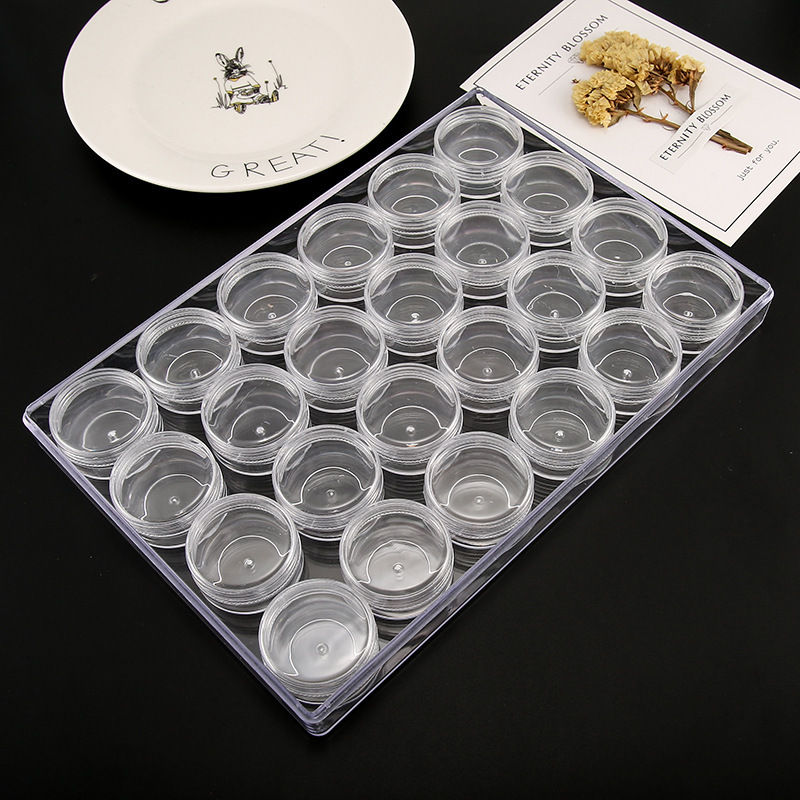 15-compartment transparent plastic box/decorative storage box inserts can be assembled with DIY handmade jewelry accessory materials pic 12