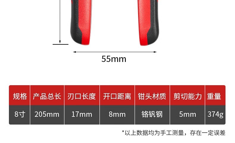 德力西电气断线钳重型钢筋电缆剪手动便携式钢丝铅封大力钳类工具详情28