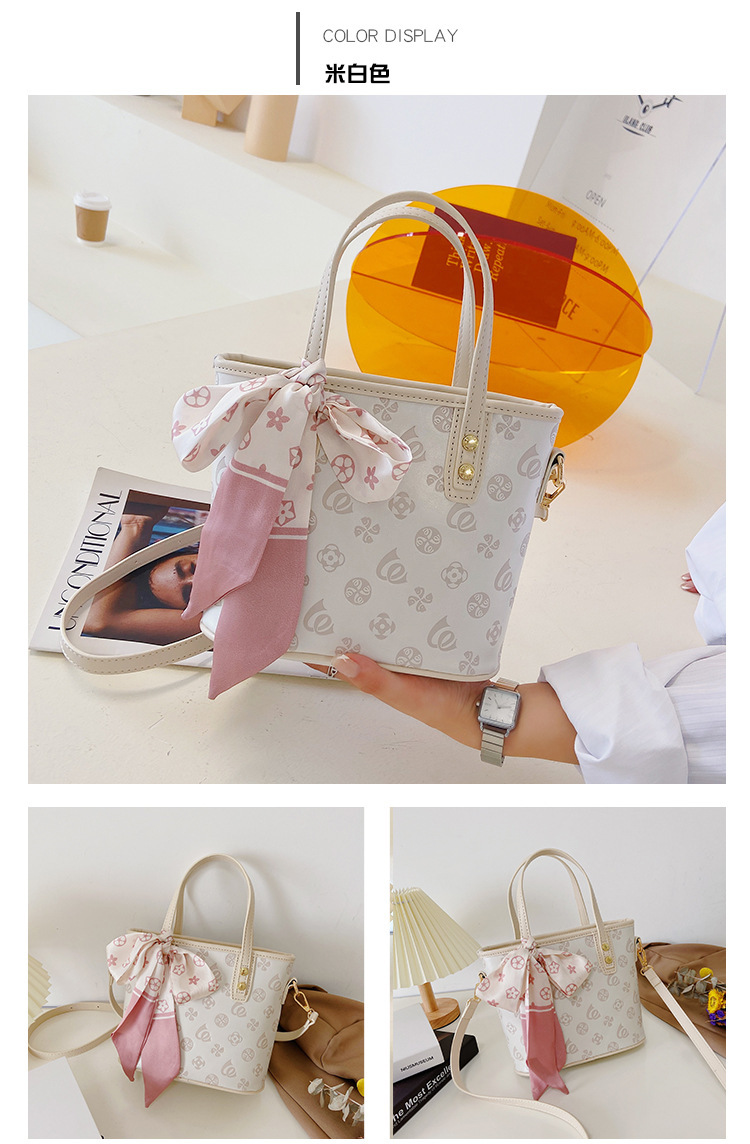 菜篮子2025春夏新款单肩手提包老花质感迷你托特包跨境热销女包详情29