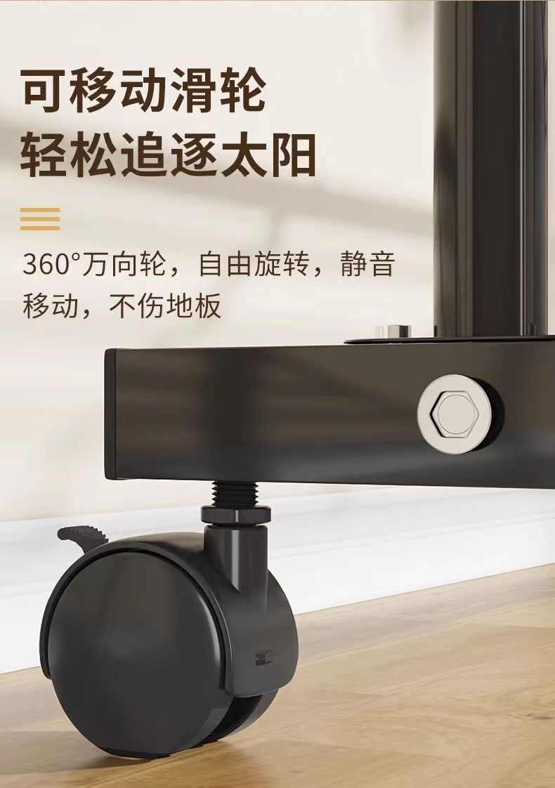 落地立式衣帽架简易衣架落地家用阳台室内简易晾衣架移动挂衣架详情20