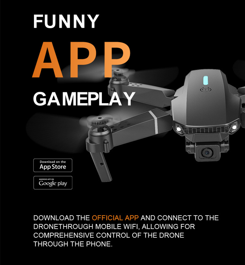 跨境E88&E99无人机遥控飞机工厂批发儿童玩具四轴飞机高清长续航详情11