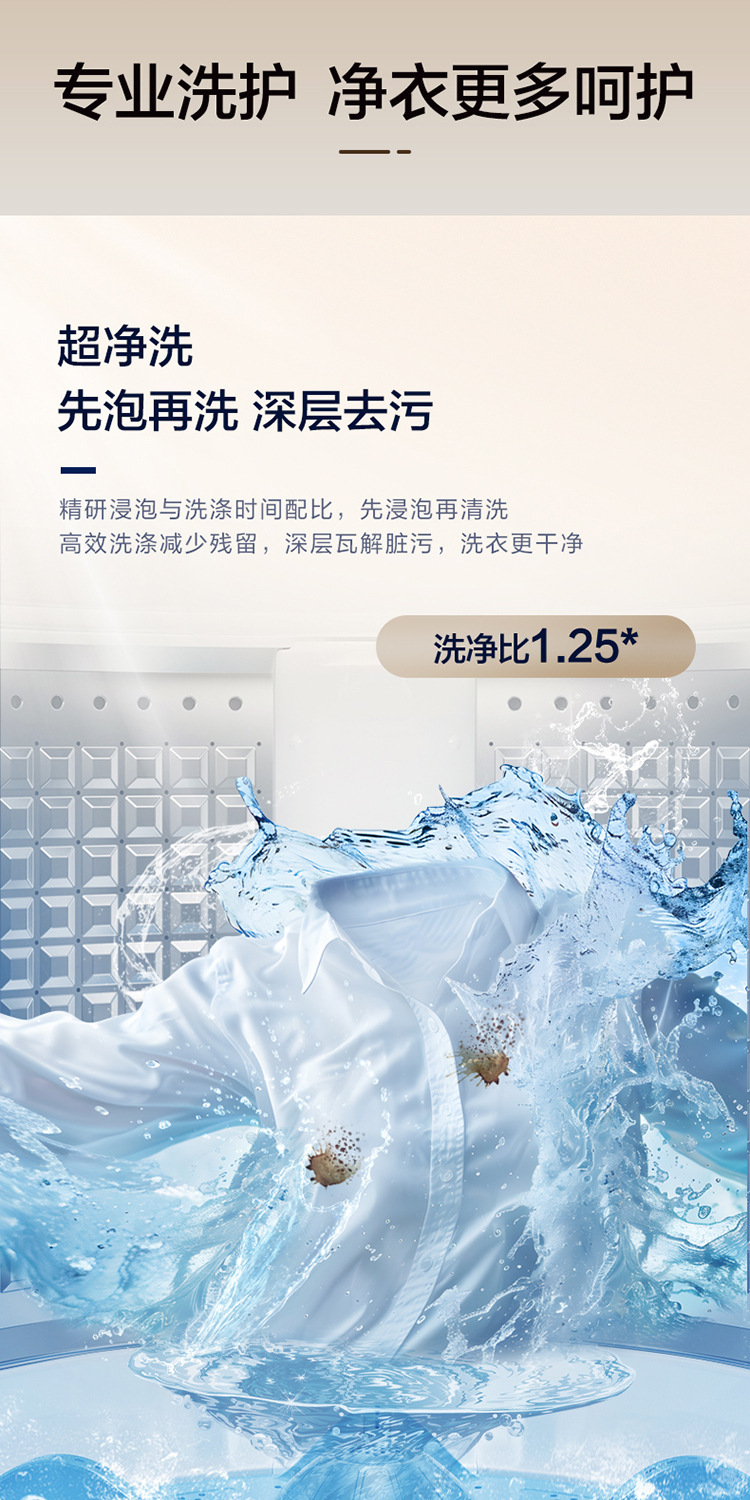 Haier/海尔 家用12kg波轮洗衣机变频直驱一级能效XQB120-BZ20E0详情14