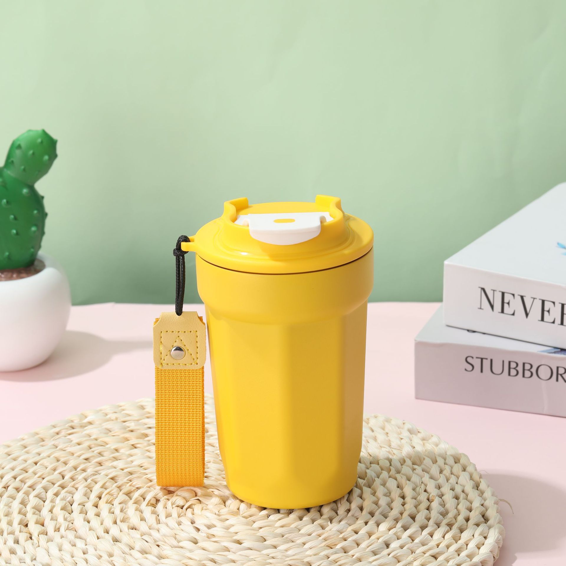 New 316 stainless steel insulated cup, portable double-drinking octagonal coffee cup, outdoor sports portable cup, car water cup pic 8