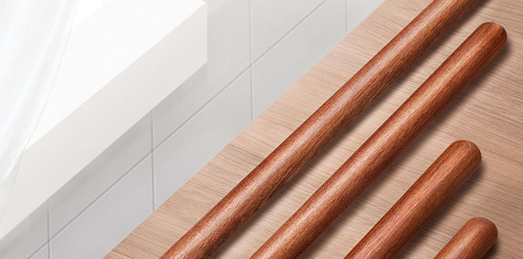 Ebony rolling pin, baking tool, kitchen household wooden rolling pin, dumpling wrapper rolling pin, flour stick, wooden stick pic 4