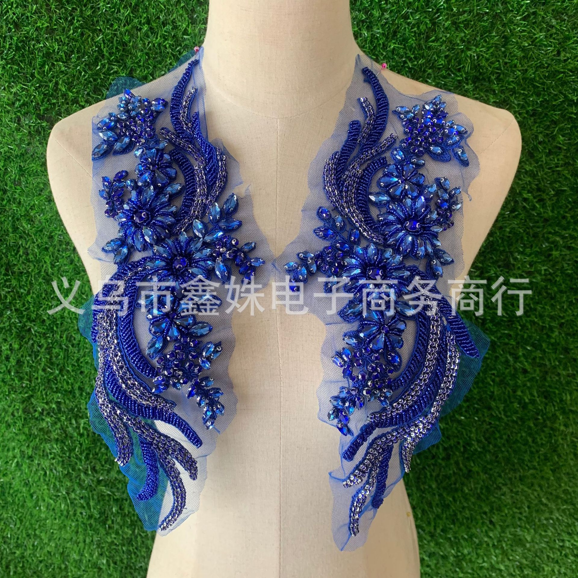 Wholesale beaded crystal dresses, corsets, water diamonds, phoenix tail decals pic 9