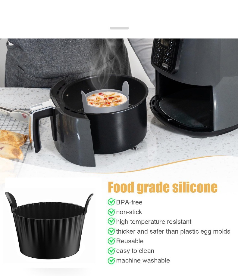 新款加厚加大空气炸锅硅胶烤蛋杯蒸蛋杯蒸蛋碗玛芬杯EggRamekin详情7