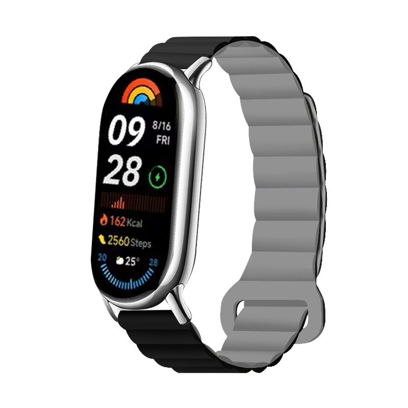 适用小米手环10表带nfc双色硅胶回环磁吸运动智能手环9腕带现货详情11