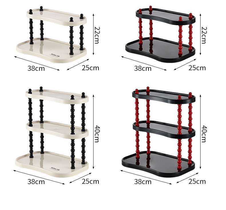 Cream-style bathroom multi-layer storage rack, removable desktop multi-functional storage rack, aromatherapy, perfume and cosmetics organizing rack pic 5