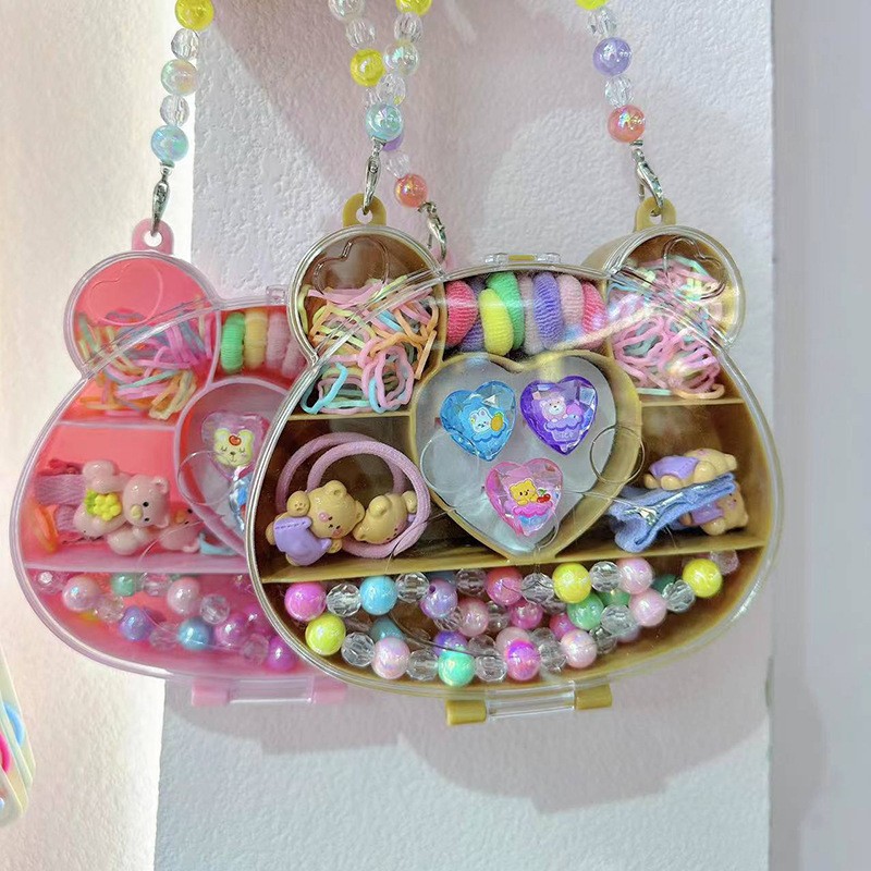 儿童首饰套装儿童发圈手链发夹套装儿童首饰礼盒动物包包儿童饰品详情12