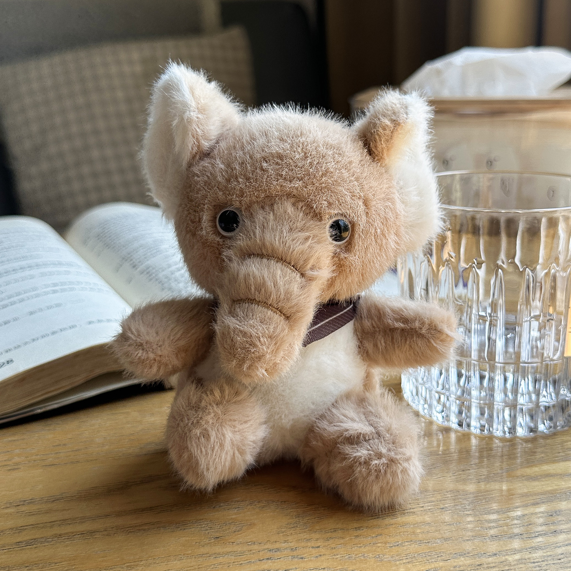 网红可爱萌围巾大象挂件毛绒玩具公仔书包包包挂饰钥匙扣娃娃玩偶详情3