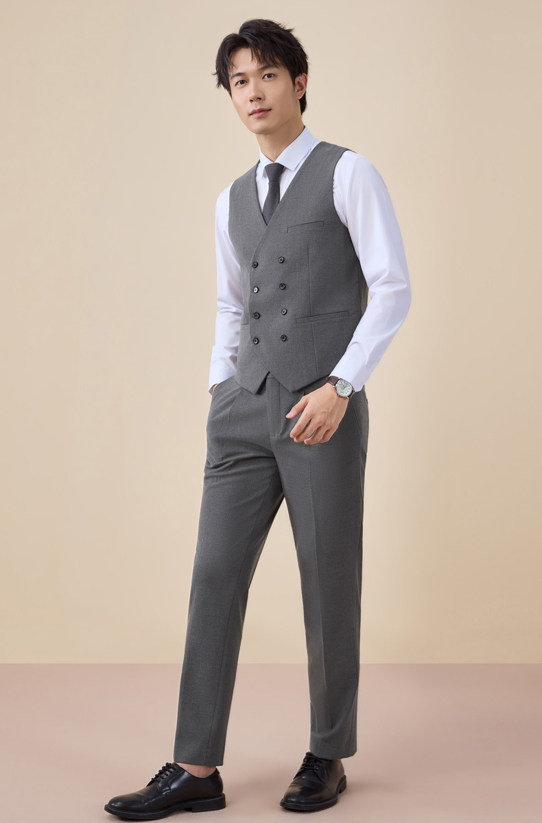 New double-breasted suit set for men autumn and winter pic 29