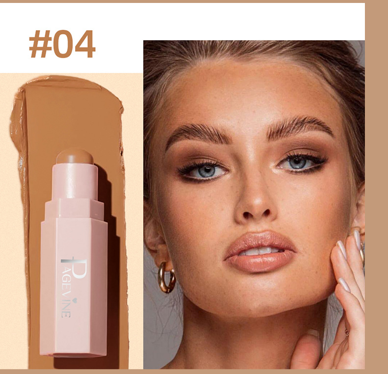 跨境爆款PAGE VINE 百变柔雾塑颜棒修容棒哑光自然修容棒7.1g外贸详情10