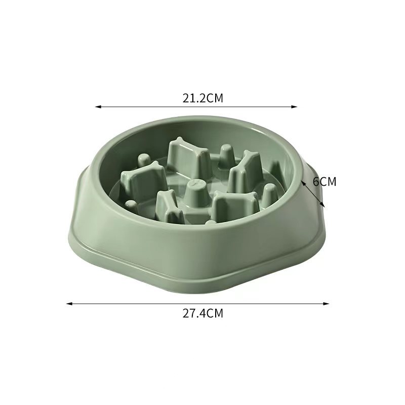 Dog bowl, anti-choking slow food bowl, large and medium-sized dog feeder bowl, cat food bowl, dog food anti-tipping, pet supplies pic 2