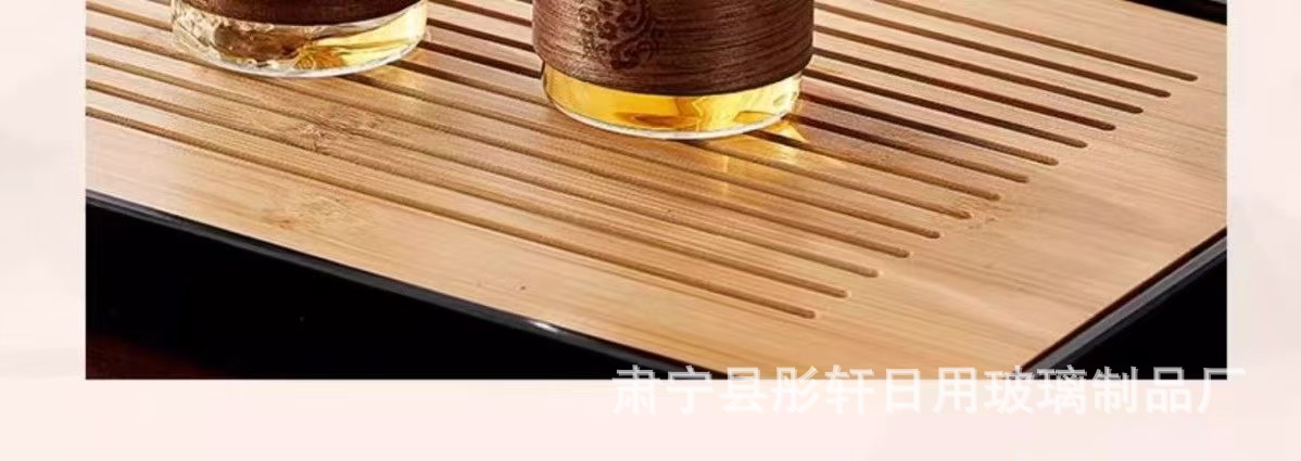 Glass teapot, household heat-resistant Japanese tea brewing teapot, kung fu tea set, electric ceramic stove set, tea and water separation kettle pic 6