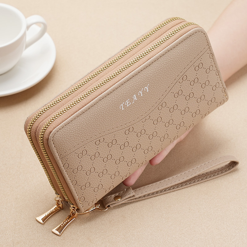 钱包女生长款双拉链wallet手机包女士钱夹大容量手拿包零钱包批发详情16