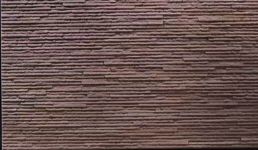 柔性陶瓷岁月流水石软石MCM软瓷砖室内软石柔性石材酒店会所背景详情7