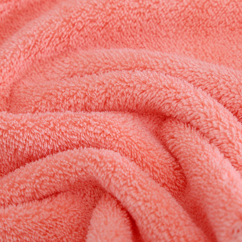 【 Chi Jia 】 High-density Warp Knitted Coral Fleece Colorful Large Towel, Soft and absorbent, wholesale gift LOGO towel pic 9