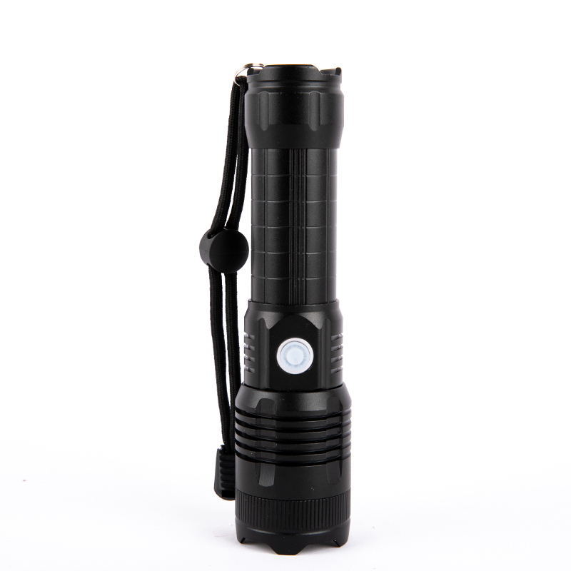 跨境新款XHP50强光手电户外防身铝合金大功率USB充电强光电筒P70详情12
