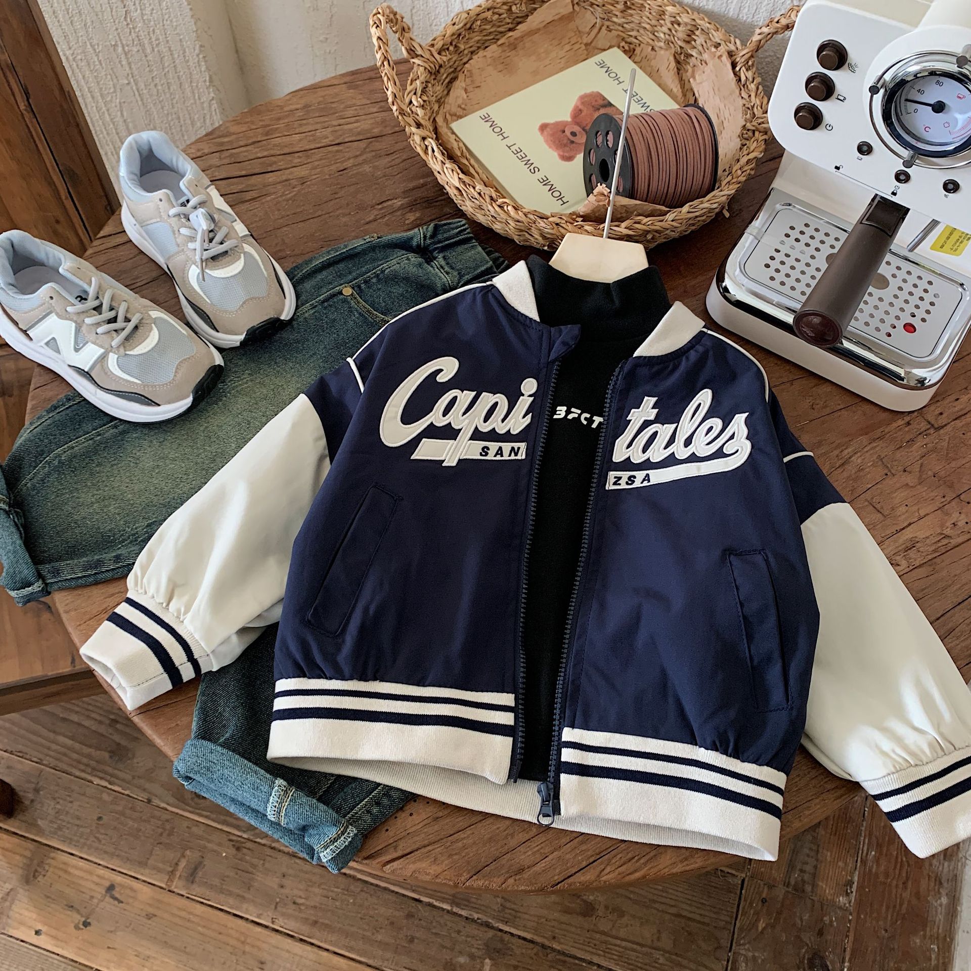 儿童秋季外套2025新款童装男童韩版棒球服拼色上衣宝宝休闲夹克潮详情9