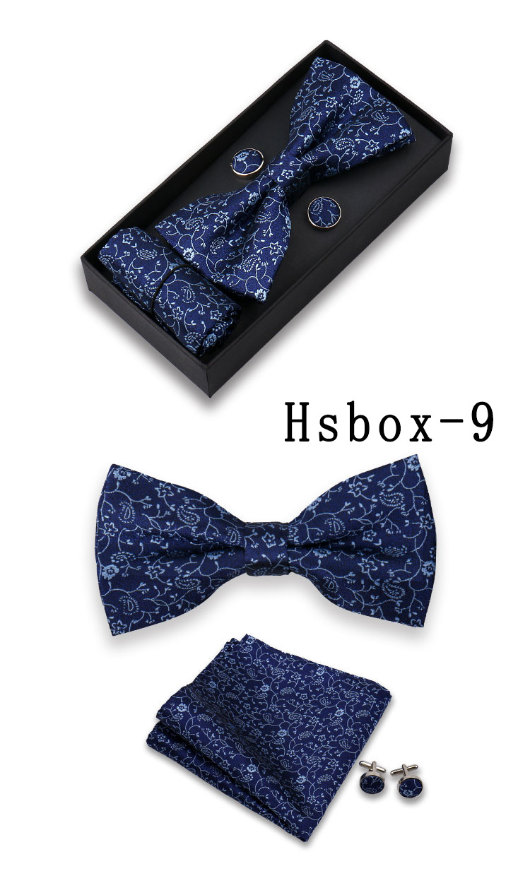 男士结婚礼服配饰套装红色领结口袋巾袖扣三件套现货男士领结领花西装配件详情11