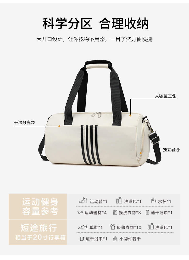 New travel bags for men and women, simple and short trips, lightweight single-shoulder crossbody storage bag, large-capacity carry-on luggage bag pic 6