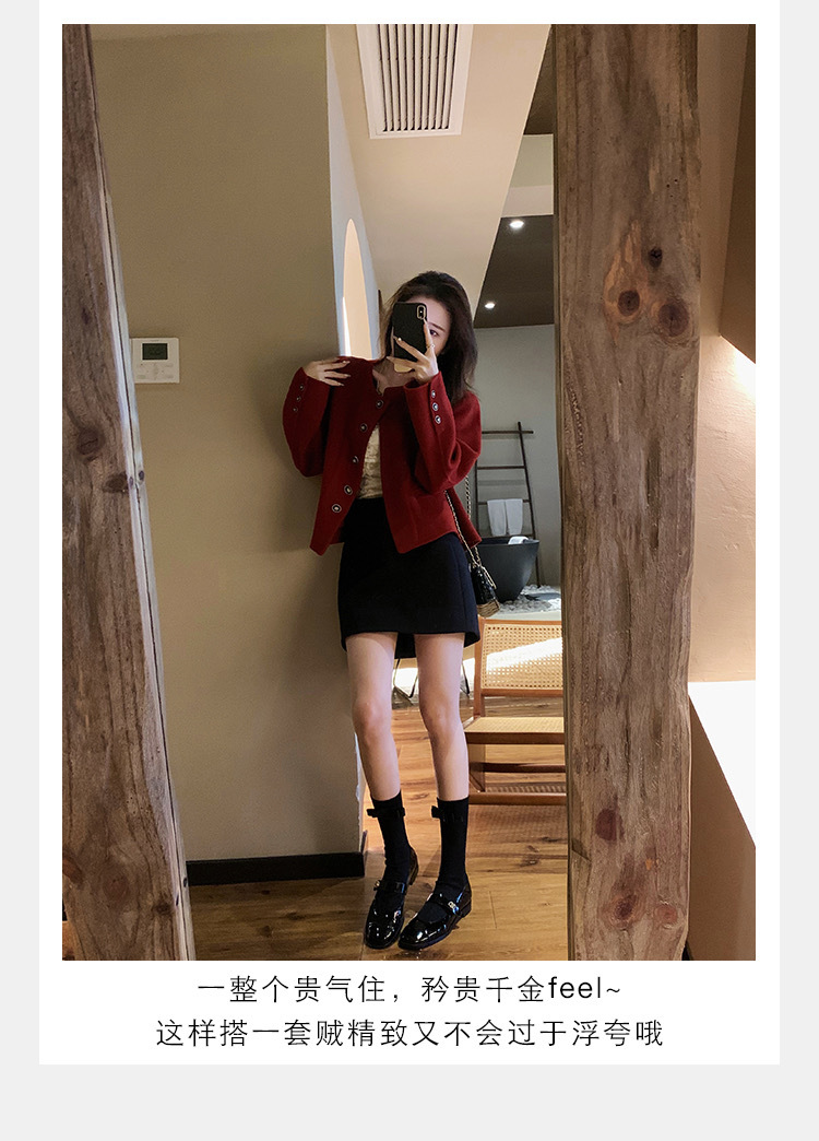 葡萄妈studiolee 经典百搭圆头一字带粗跟玛丽珍单鞋小皮鞋女春夏详情13