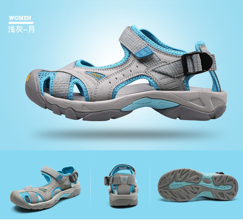 跨境外贸 情侣款 户外凉鞋男女沙滩鞋防滑登山徒步鞋男包头运动鞋详情39