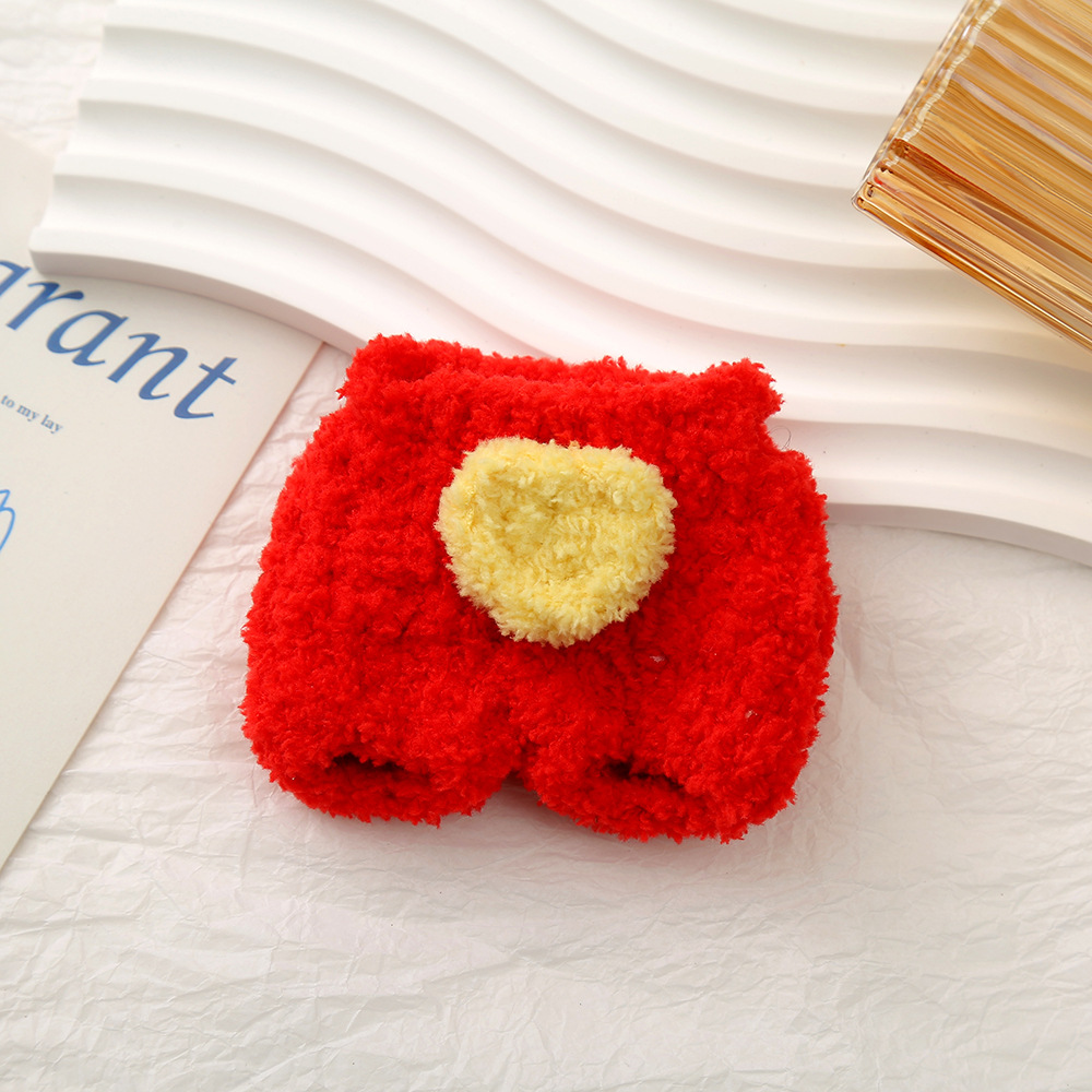 卡通毛茸茸迷你公仔服饰创意手工玩偶小娃衣软糯可爱换装头套配饰详情11