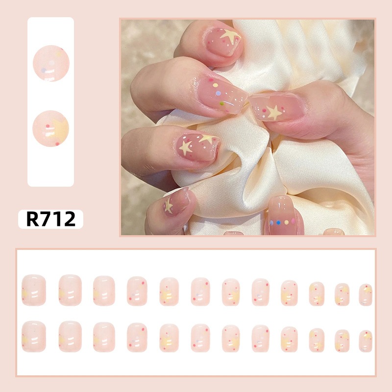 新年新款ins风穿戴甲纯欲美甲贴片显白可拆卸甲片长短款甲片成品详情11