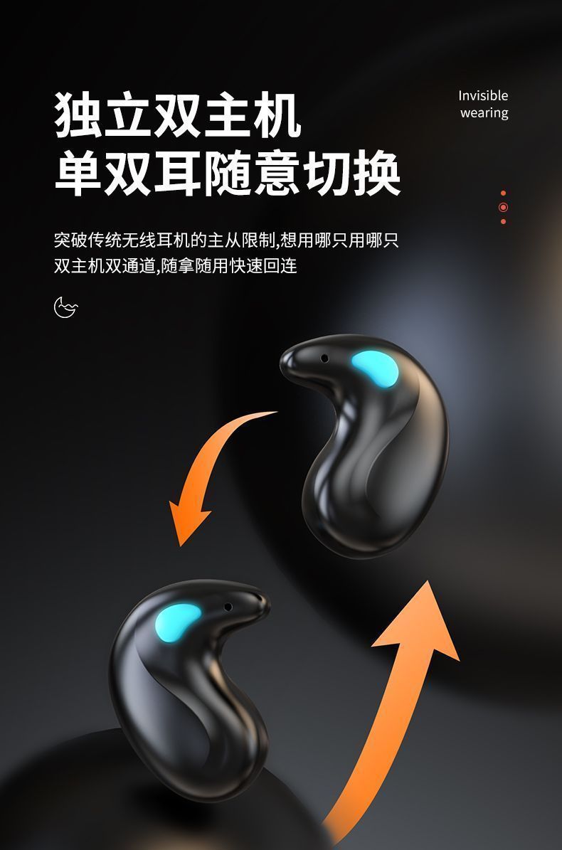 跨境爆款X55睡眠耳机迷你无痛通话高音质蓝牙5.4耳机通用超长续航详情13
