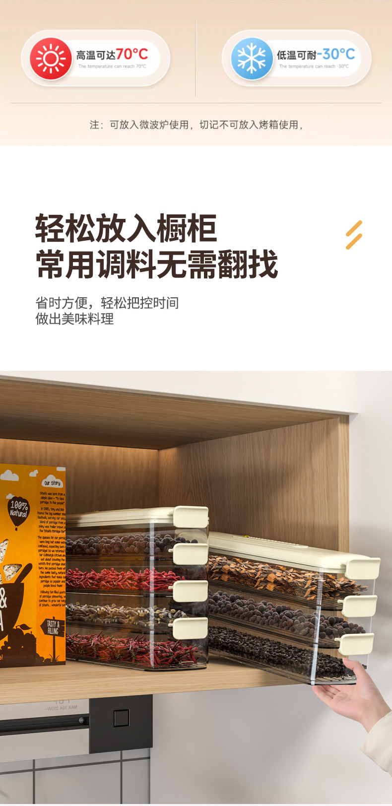 夹缝饺子盒冷冻盒冰箱侧门专用保鲜盒食品分装整理盒省空间饺子盒详情12