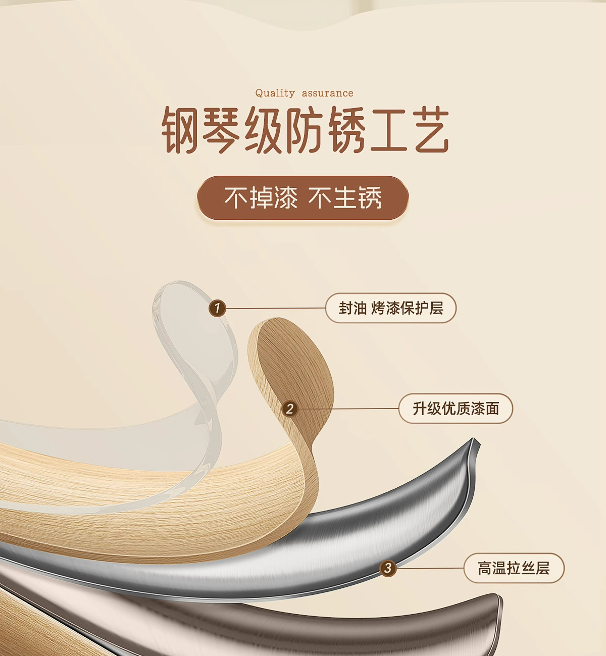 免打孔宿舍衣柜内晾衣杆窗帘横杆细杆可调节承重伸缩支撑杆挂衣杆详情4