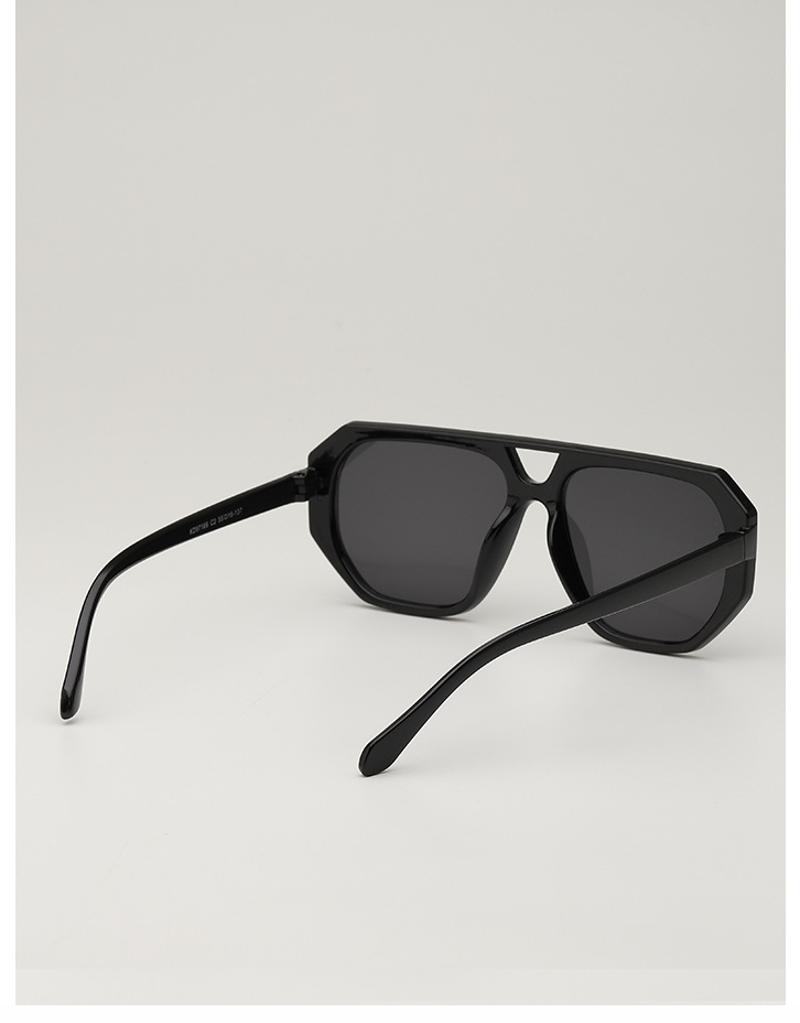 European and American retro square frame street style sunglasses, American high-end style ins style trendy sunglasses for men and women, round face sunglasses pic 9
