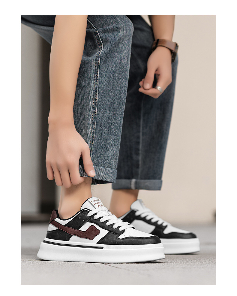 厚底运动单鞋轻便透气时尚春夏季新款高品质港风板鞋男软底休闲鞋详情16