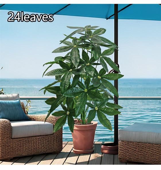 Artificial green plants such as the money tree for the entrance decoration, PVC plastic artificial plants for the living room floor decoration pic 14