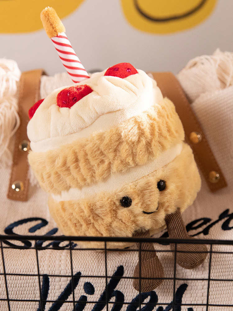 Jellycat趣味彩虹生日蛋糕毛绒玩具节日礼物假蛋糕可唱生日歌玩偶详情13